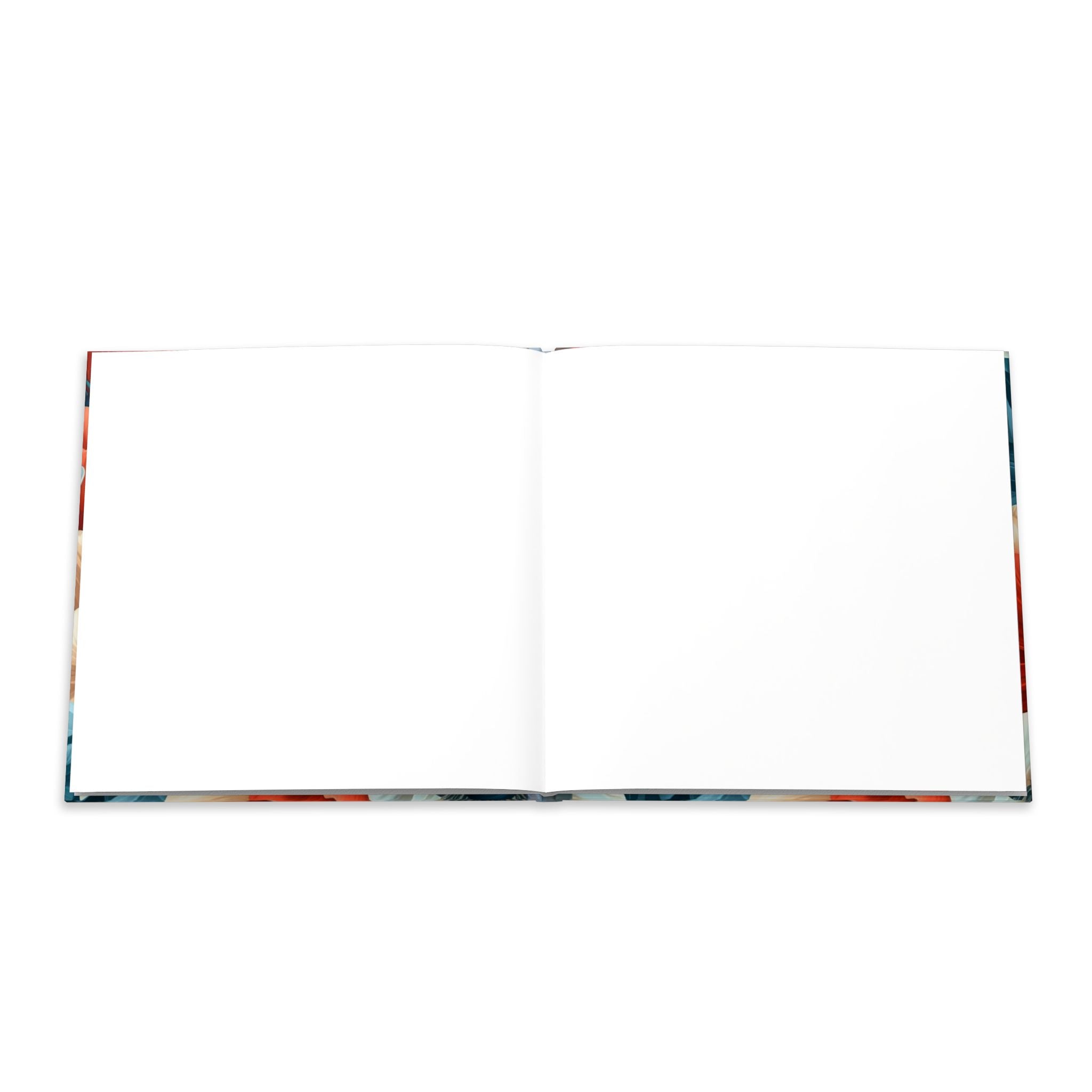 Floral Keepsake Photo Book — Hardcover Memory Album with Bold Red & Teal Poppy Design