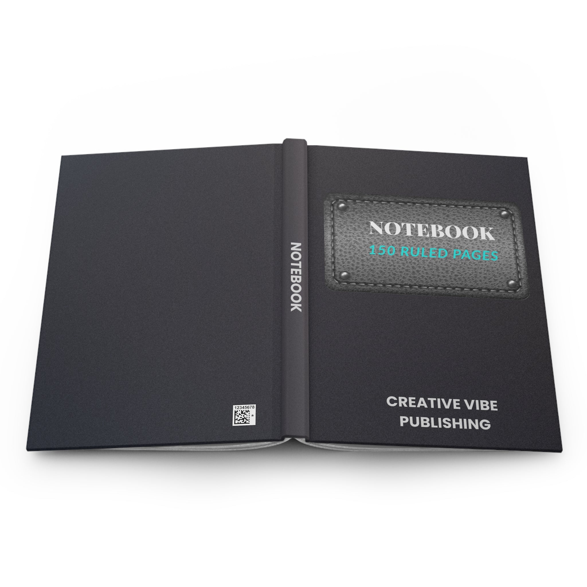 Notebook Journal - 'Notebook 150 Ruled Pages' Hardcover Matte, 150 Lined Pages for Note-taking & Creative Writing
