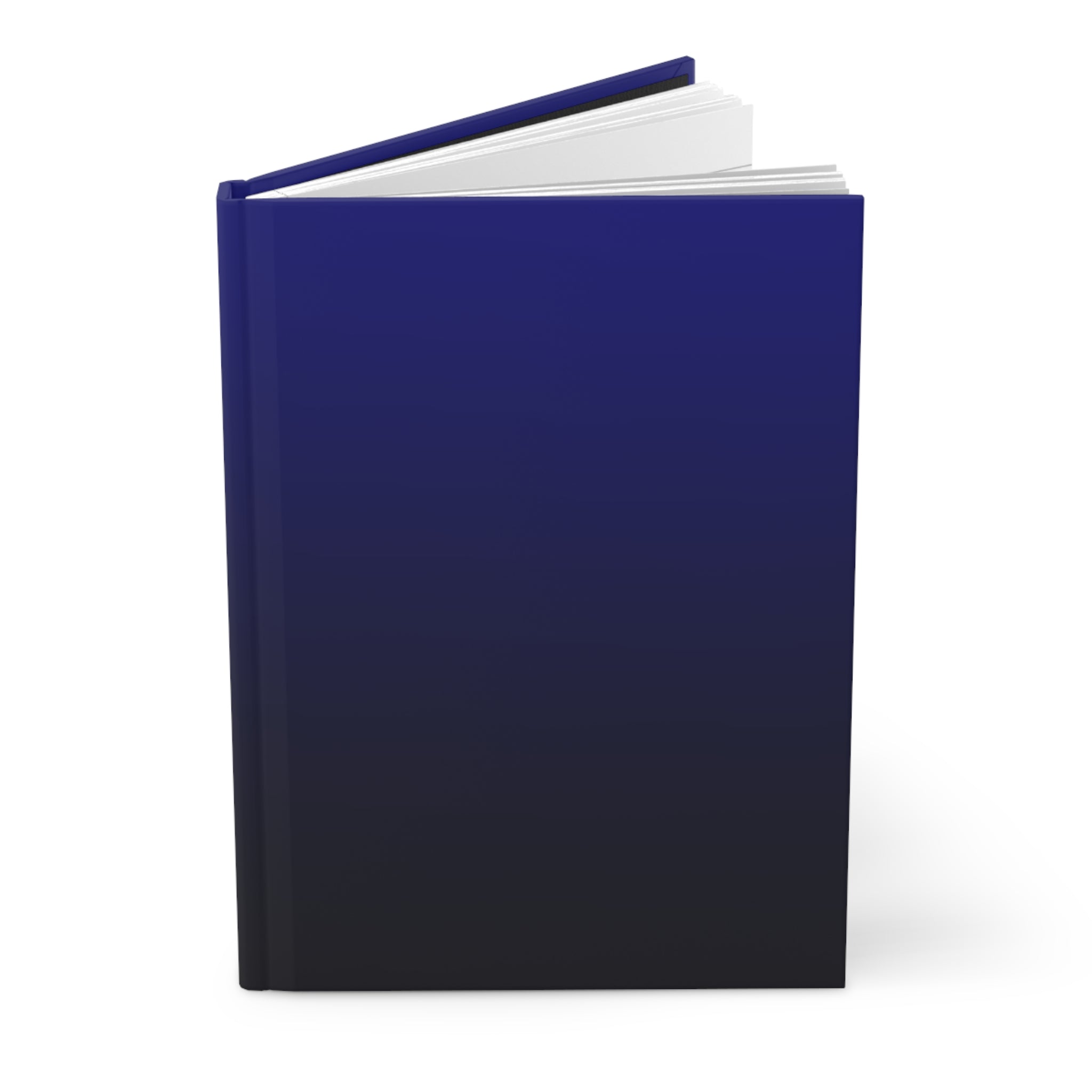 Midnight Gradient Hardcover Journal — Matte Blue to Black Notebook