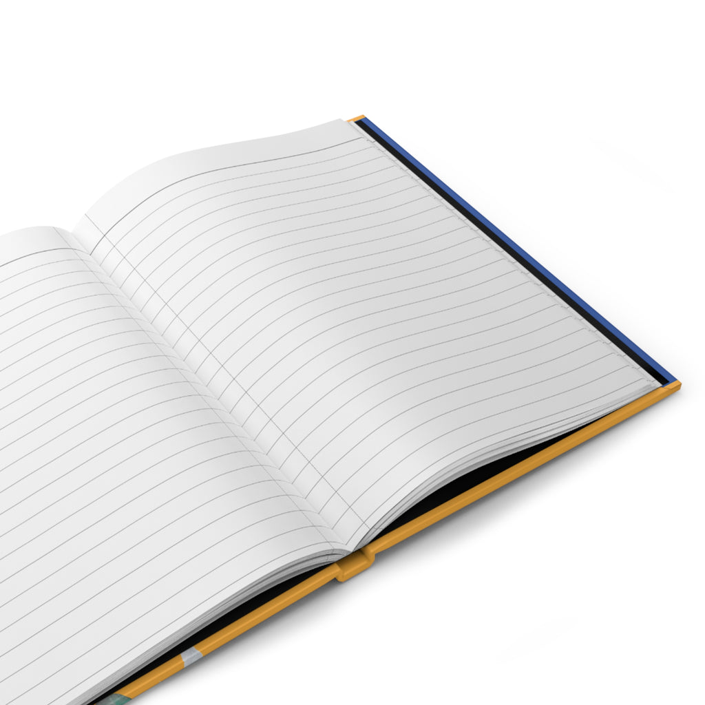 Floral Blue Hardcover Journal — "Premium Quality Journal for Notes & Ideas"