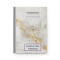 Marble & Gold Hardcover Journal — Elegant Composition Notebook.