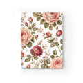 Floral Rose Ruled Journal — Vintage Garden Lined Notebook
