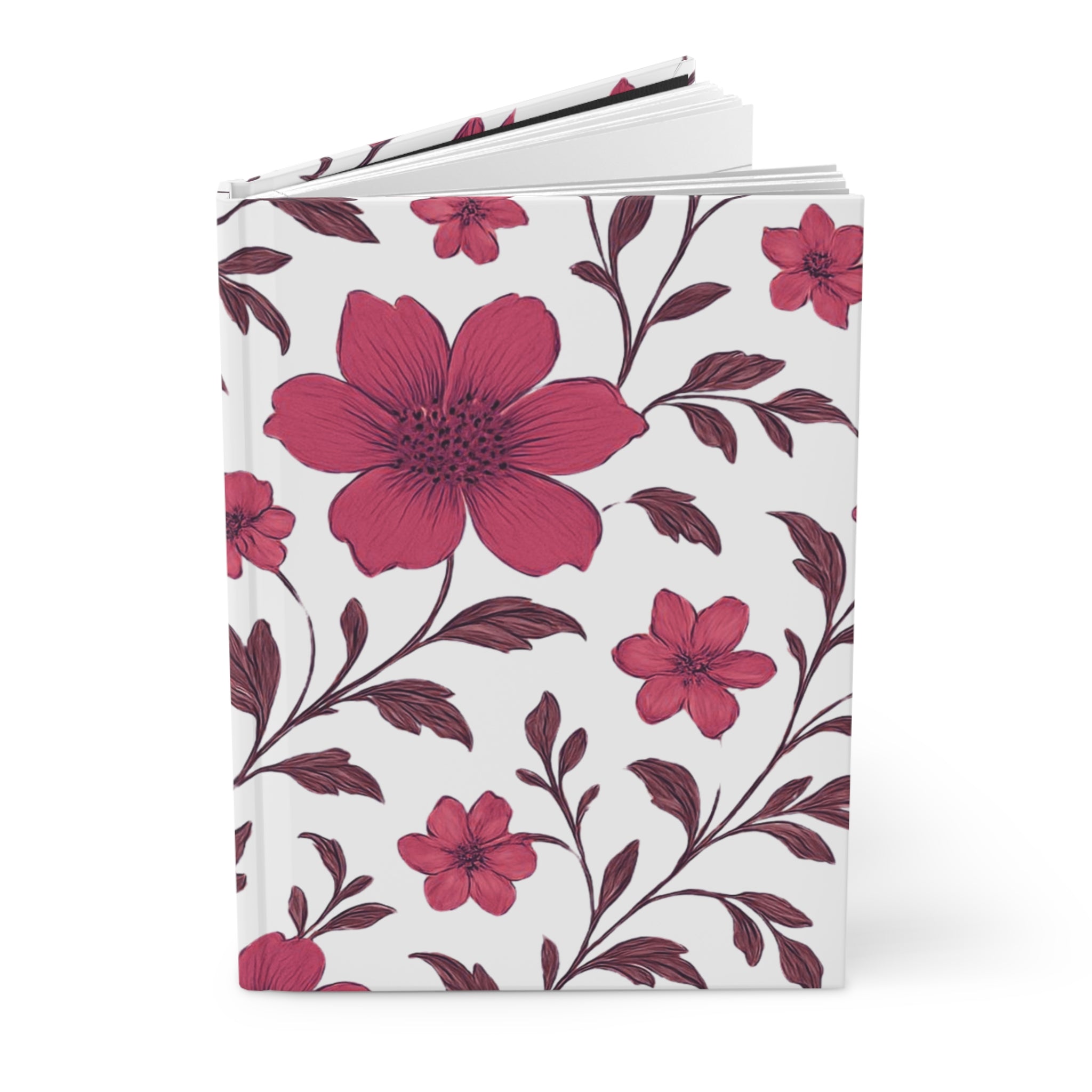 Floral Blossom Hardcover Journal — Pink Botanical Notebook for Notes & Gifts