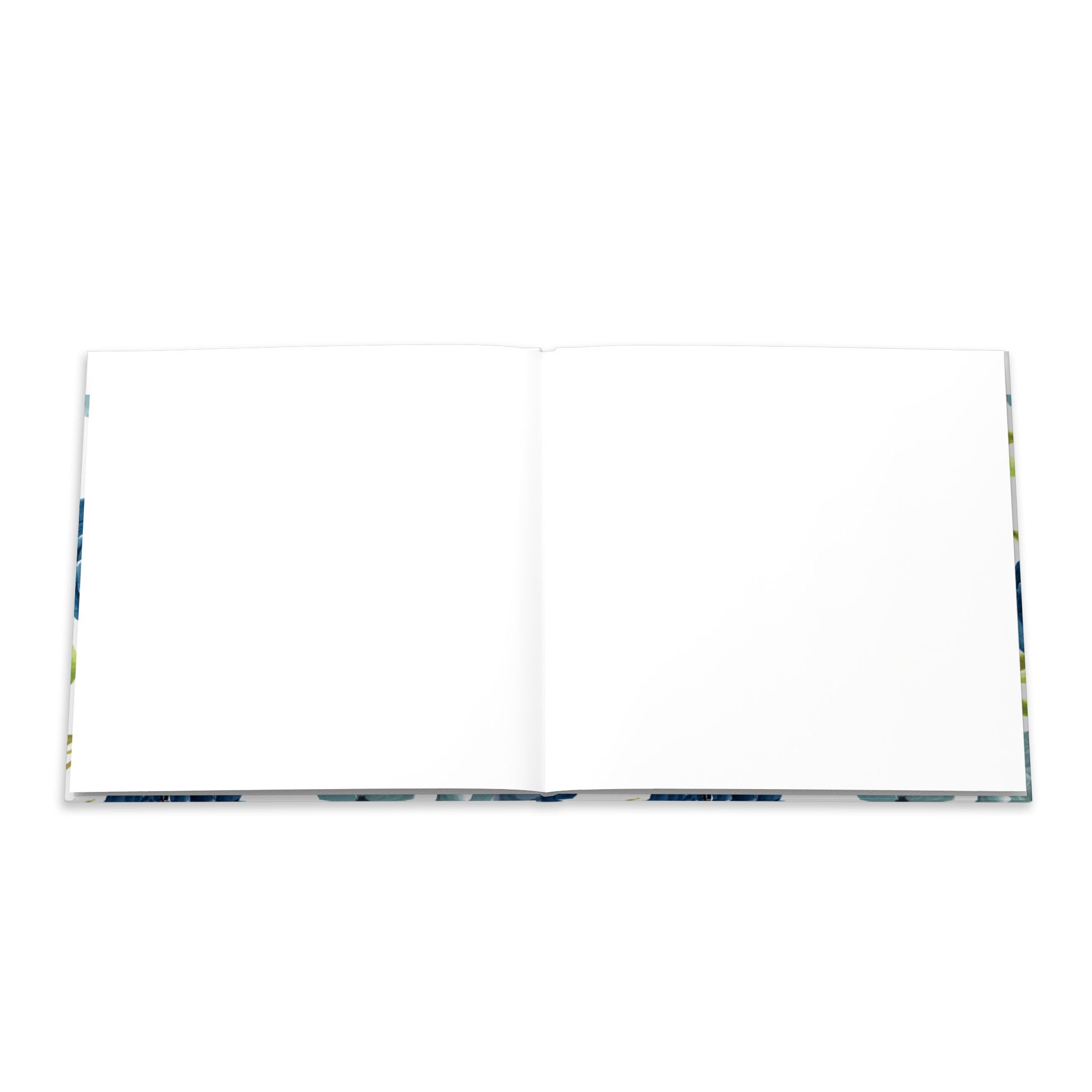Blue Floral Hardcover Photo Book – Personalized Keepsake Album