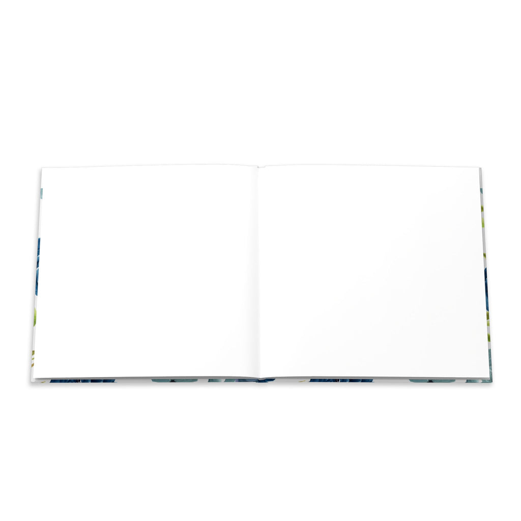 Blue Floral Hardcover Photo Book – Personalized Keepsake Album