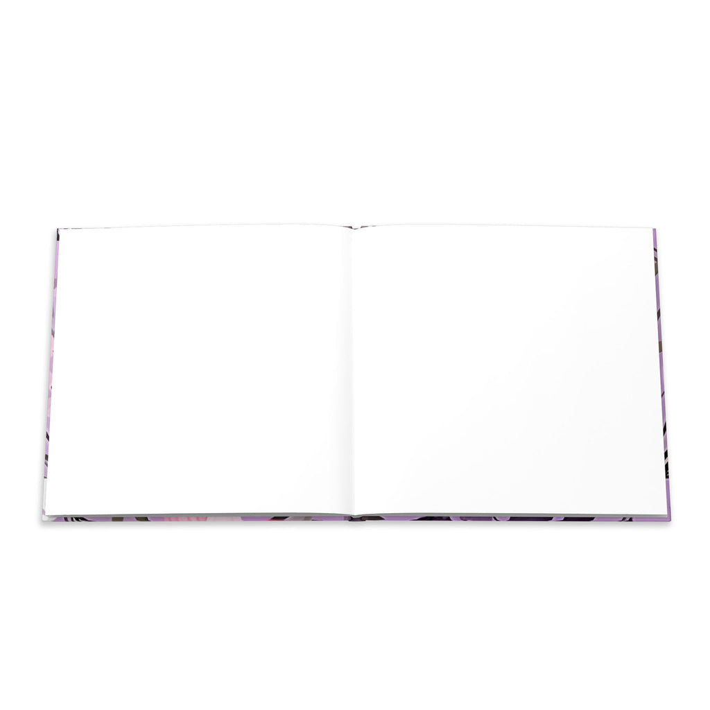 Floral Hardcover Photo Book — Pink Cosmos Design, Personalized Memory Album