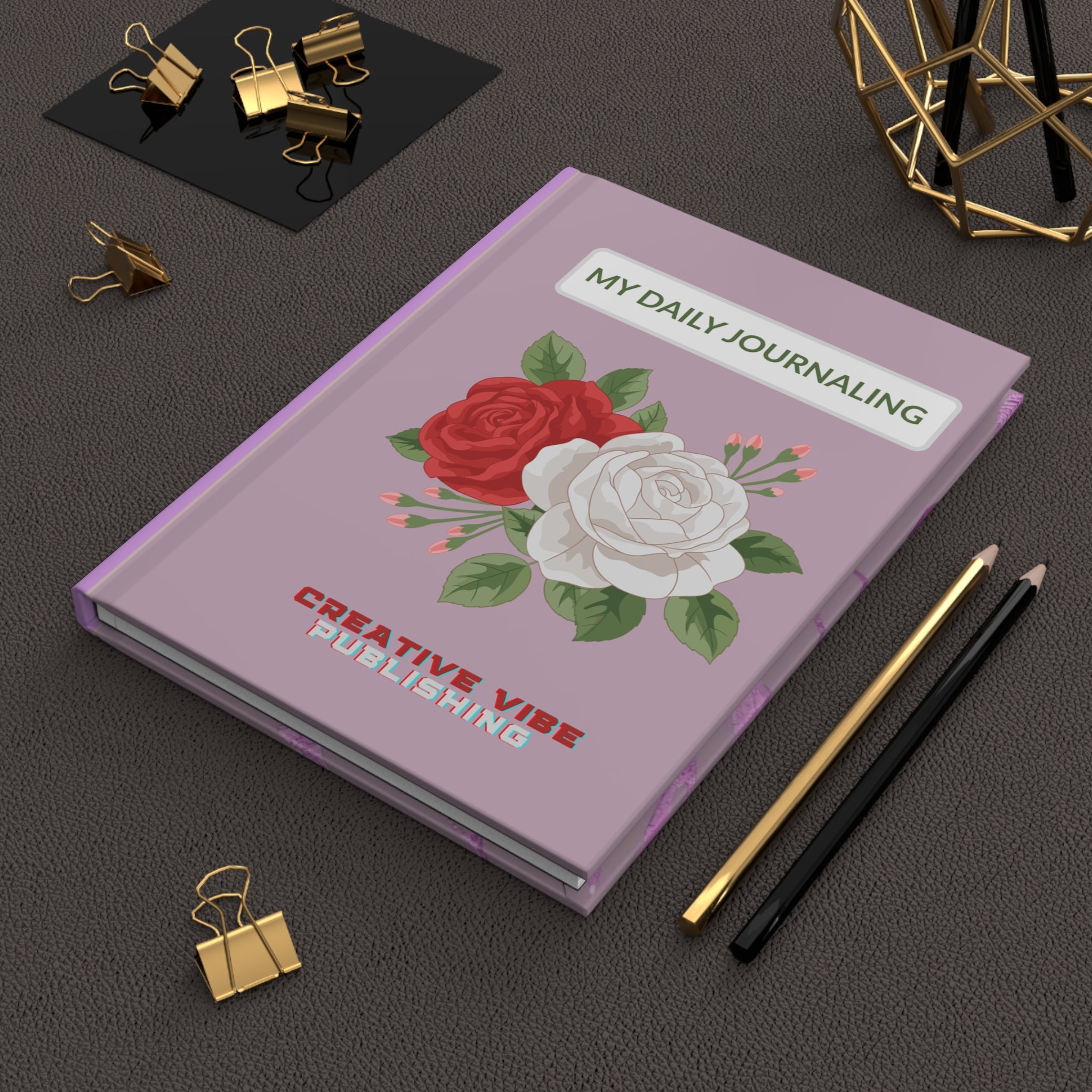 Floral Rose Daily Planner & Gratitude Notebook