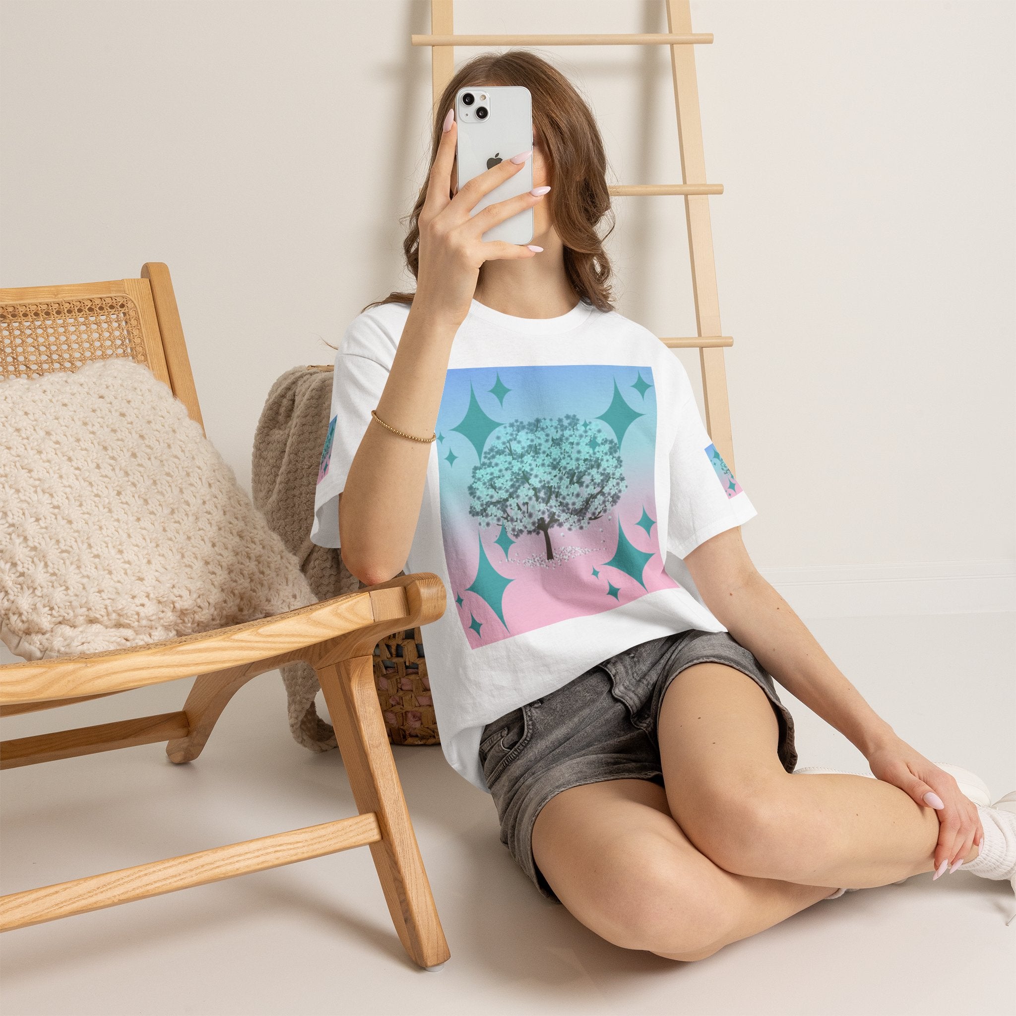 Pastel Dream Tree T-Shirt — Aesthetic Sparkle Graphic Tee