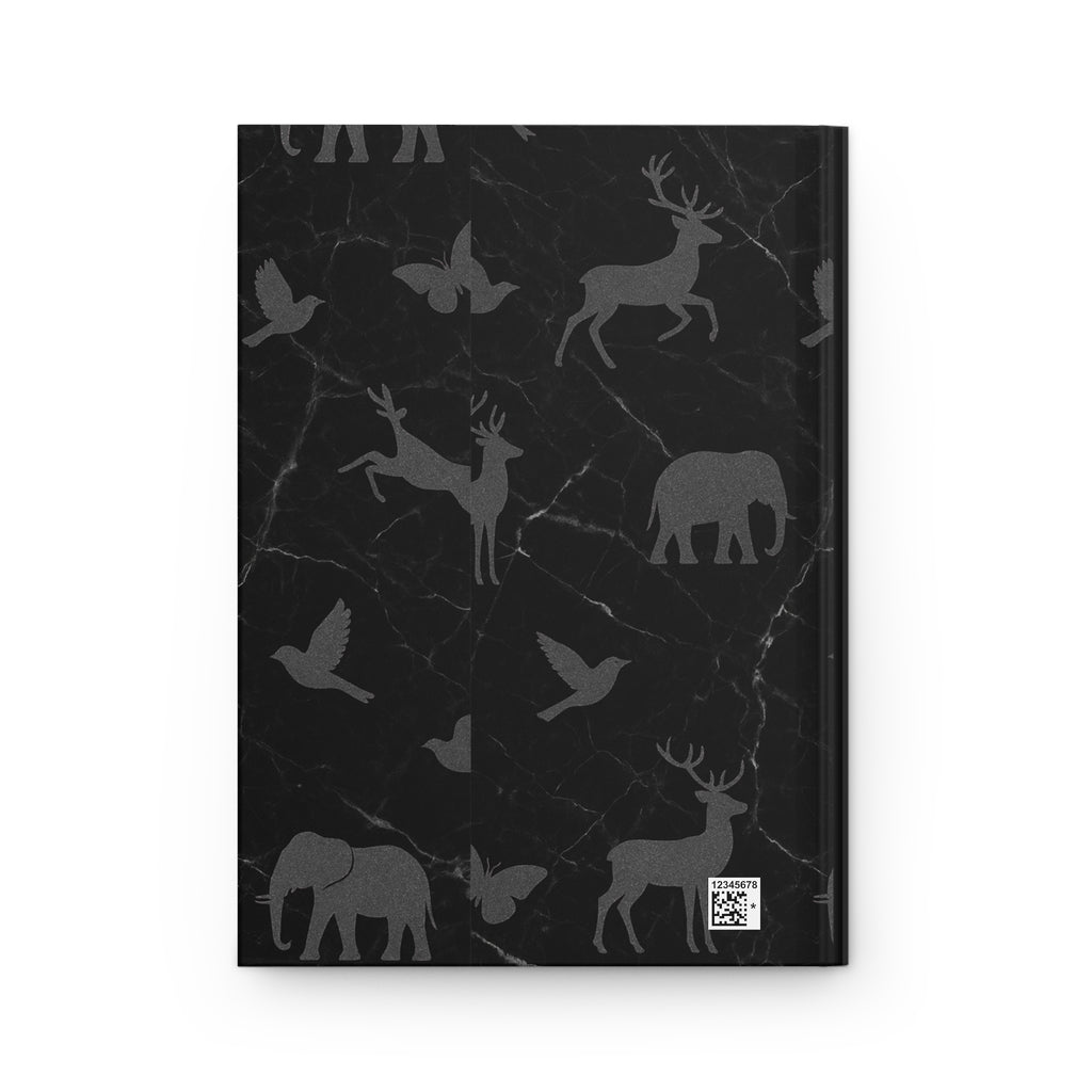 Hardcover Journal — "Composition Book" Marble Animal Pattern, Creative Vibe Publishing