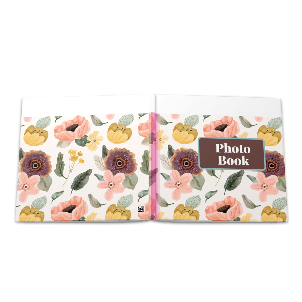 Floral Keepsake Hardcover Photo Book — Personalized Memory Album