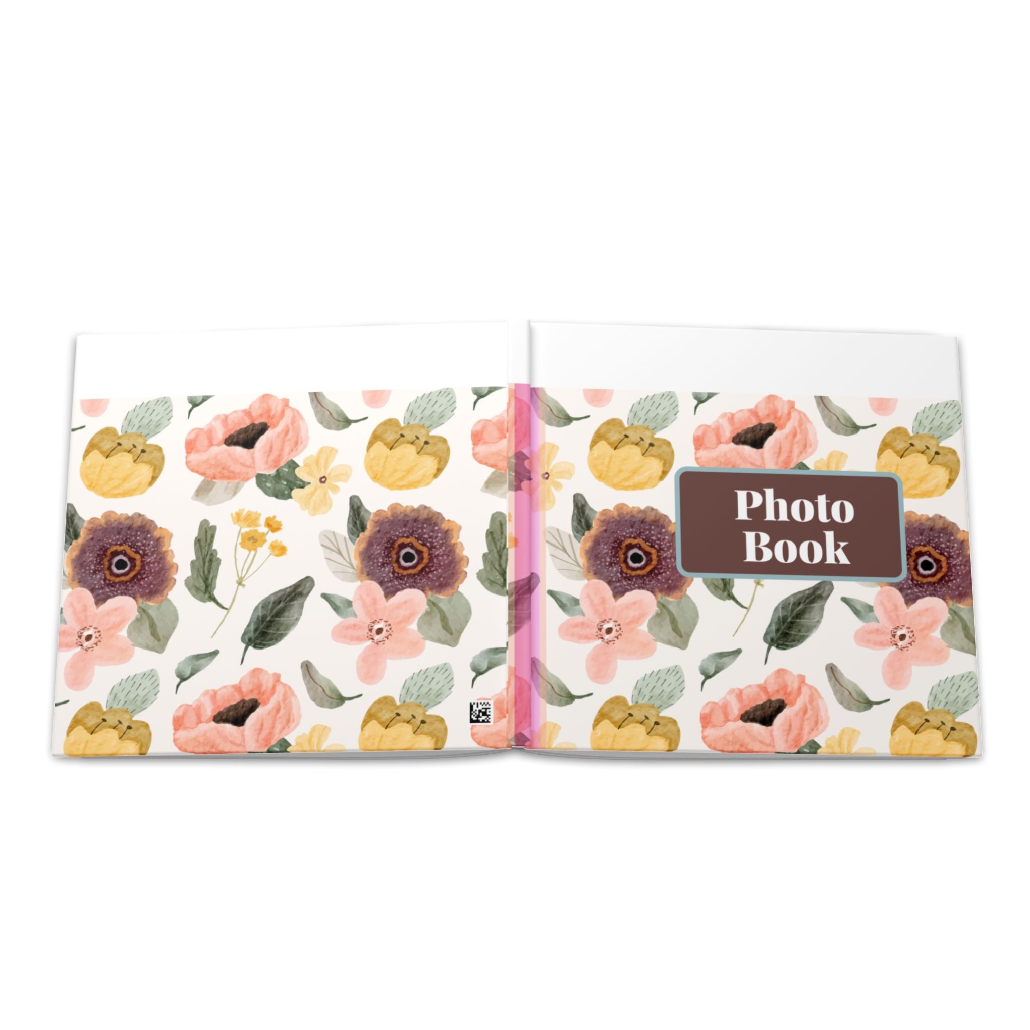Floral Keepsake Hardcover Photo Book — Personalized Memory Album