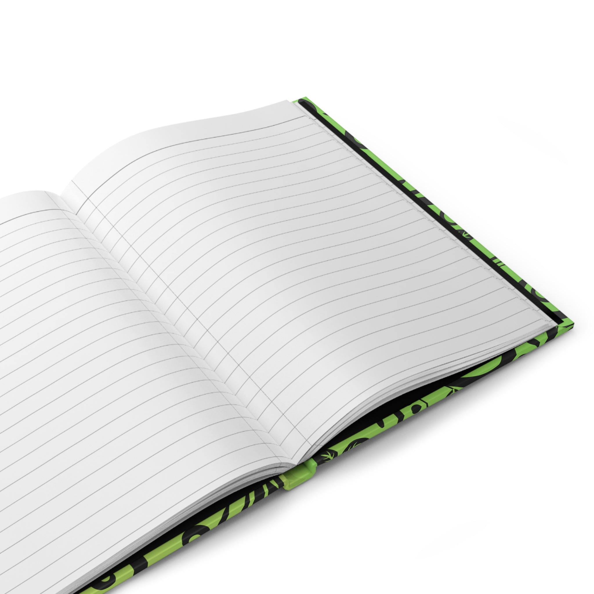 Green Floral Hardcover Journal — Nature-Inspired Notebook