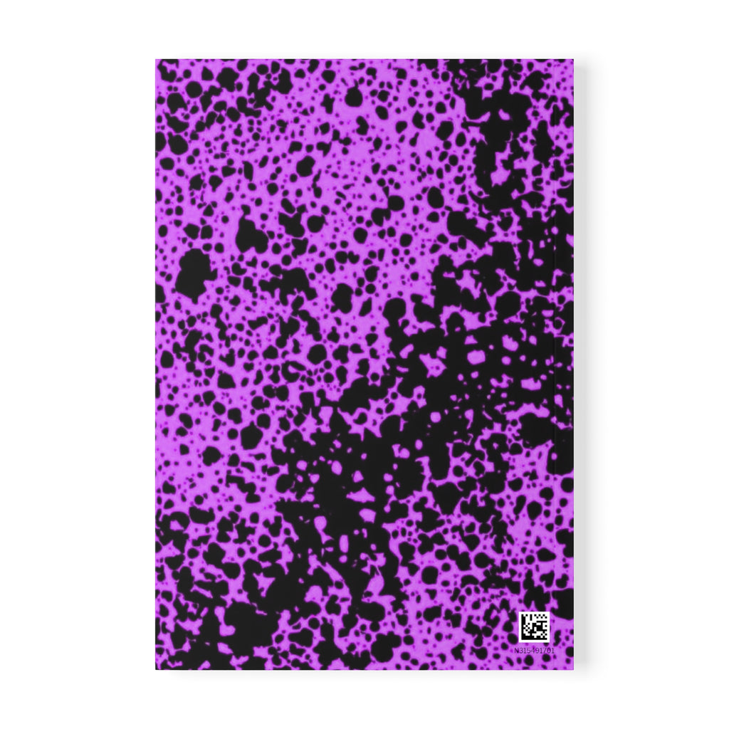 Purple Splatter Composition Notebook — A5 Softcover Journal