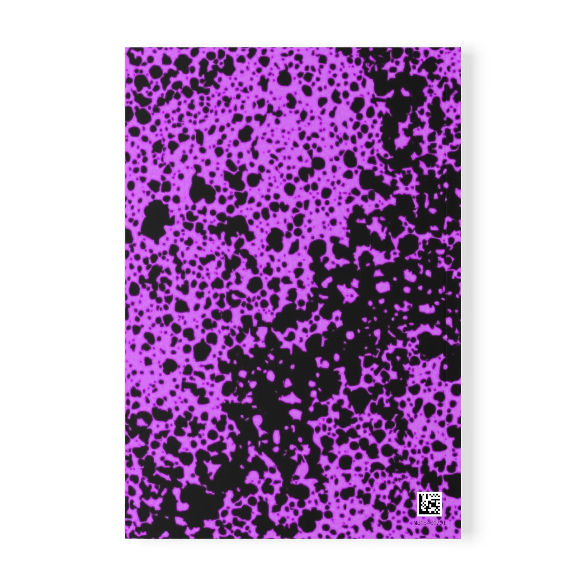 Purple Splatter Composition Notebook — A5 Softcover Journal