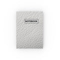White Leather Texture Journal — "NOTEBOOK" Cover with Creative Vibe Publishing
