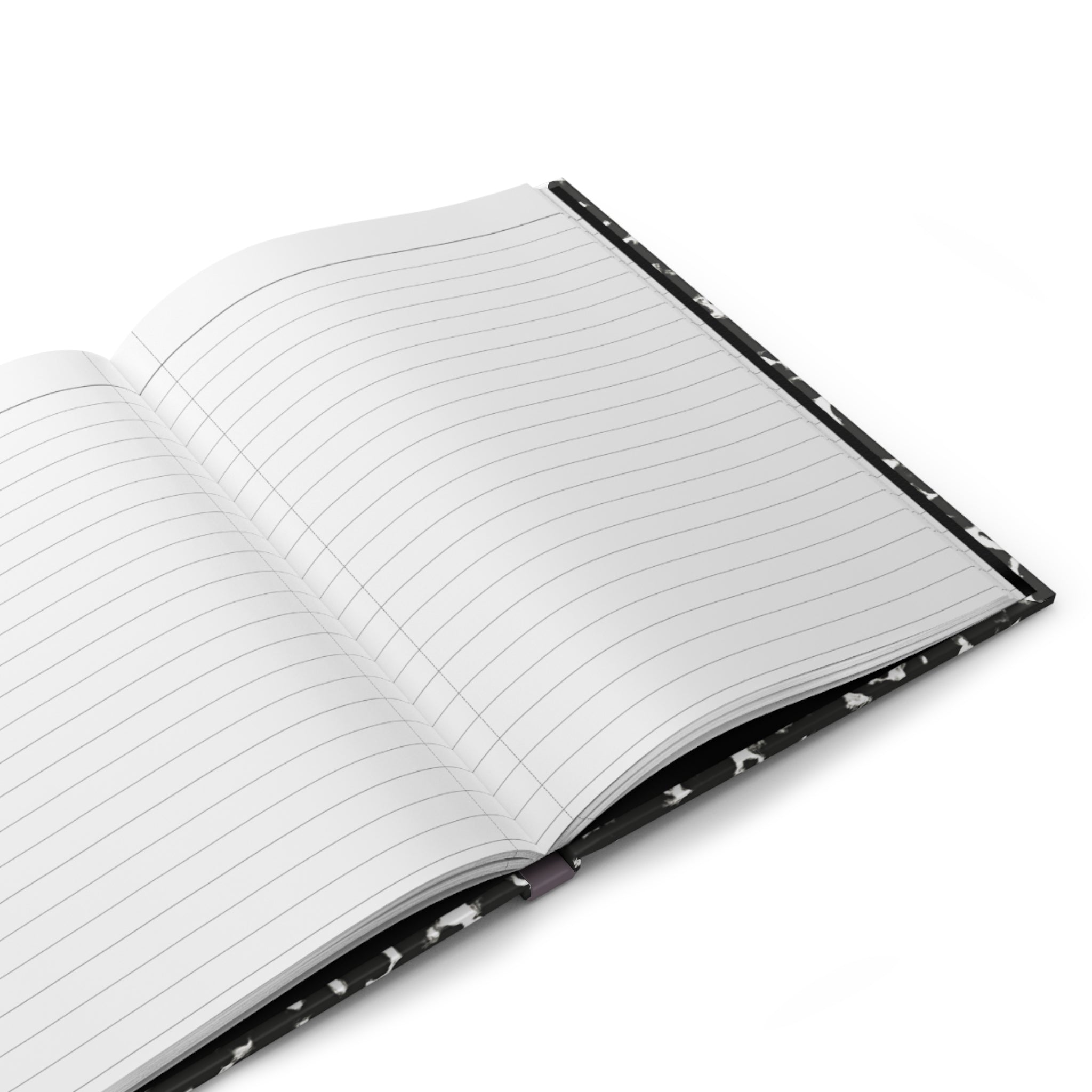 Composition Book Hardcover Journal — Black Marble Notebook for School, Notes & Creative Writing