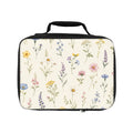 Floral Wildflower Lunch Bag — Pastel Botanical Insulated Tote