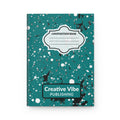 Hardcover Journal — Teal Splatter Composition Book with “Creative Vibe Publishing”