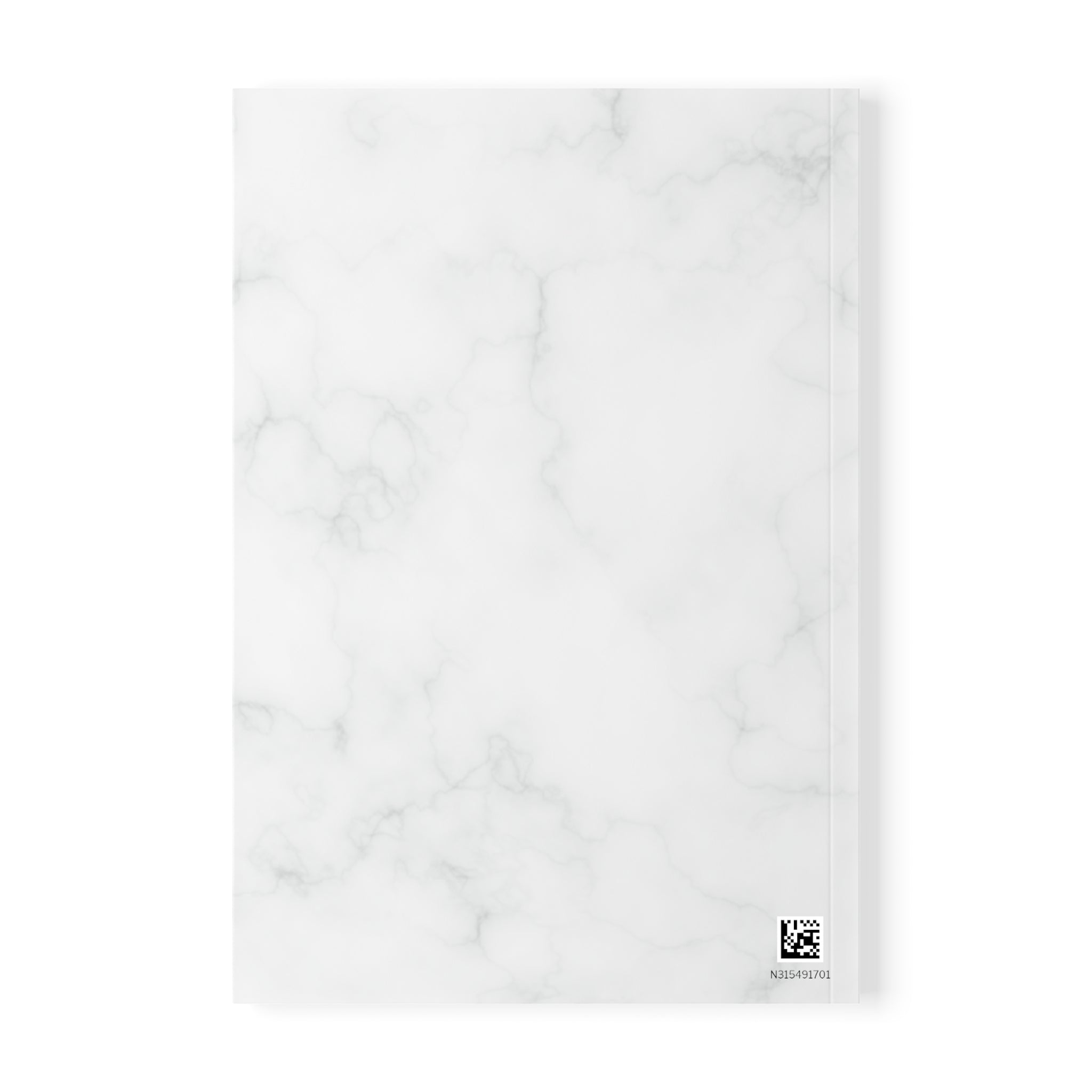 Marble Floral Notebook — "Spiral Notebook" A5 Softcover Journal