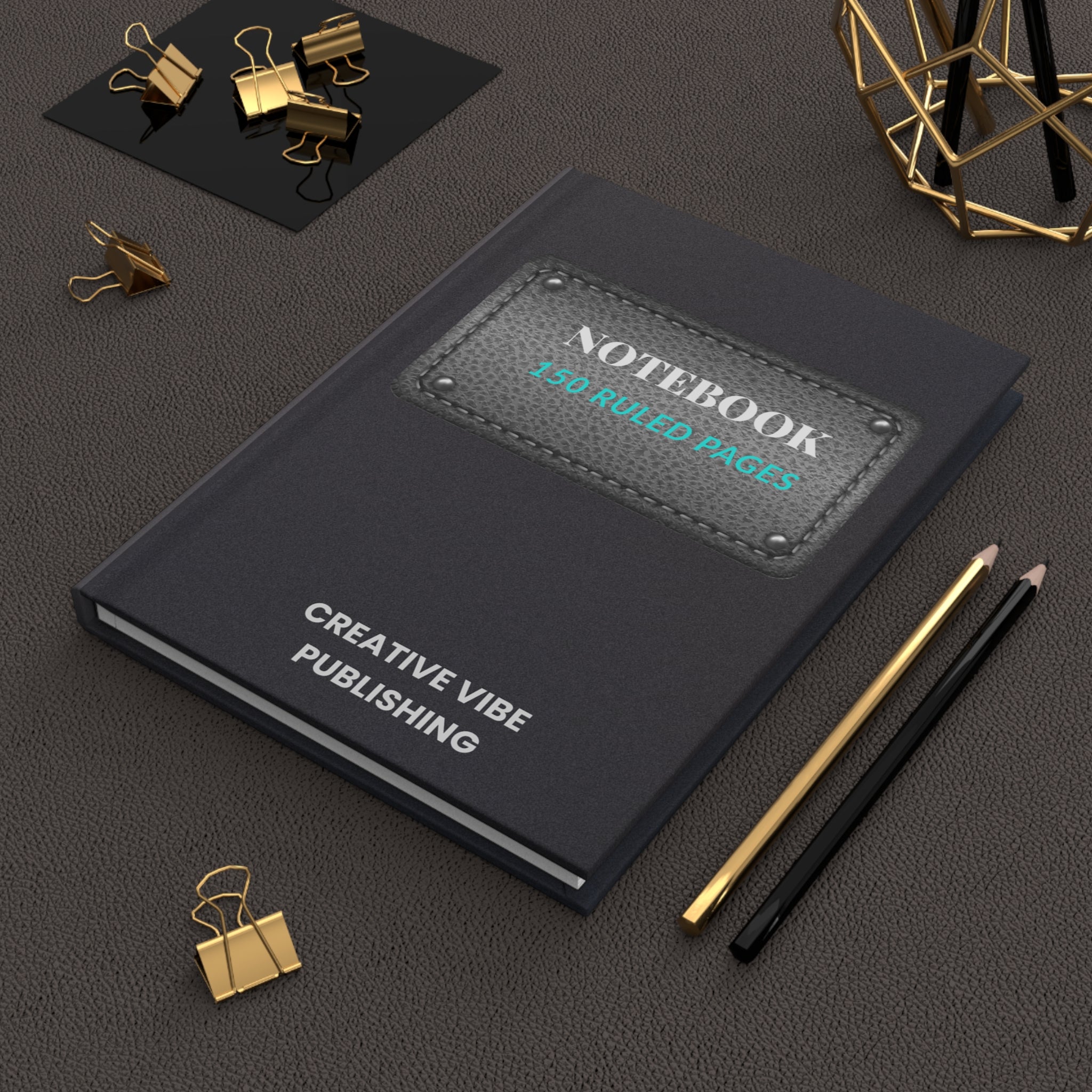 Notebook Journal - 'Notebook 150 Ruled Pages' Hardcover Matte, 150 Lined Pages for Note-taking & Creative Writing