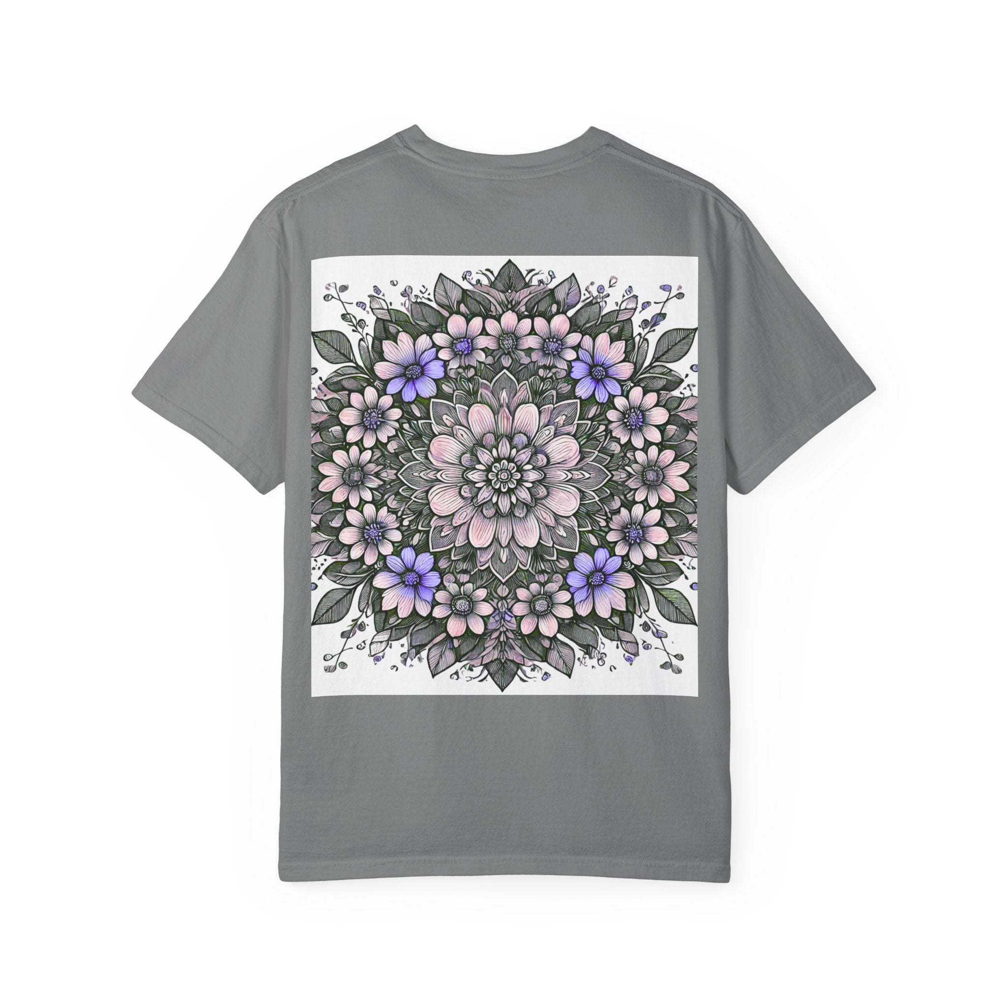 Floral Mandala T-Shirt — Pastel Garden Blossom Tee