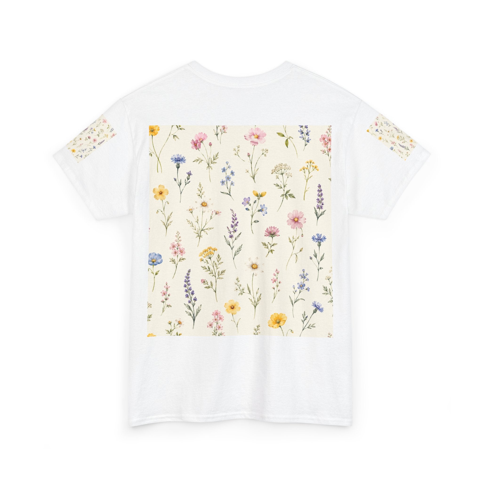Floral Wildflower Tee — Vintage Meadow Print T‑Shirt