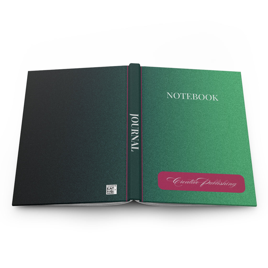 Hardcover Notebook — Green Matte "NOTEBOOK" Journal for School, Work & Gifts