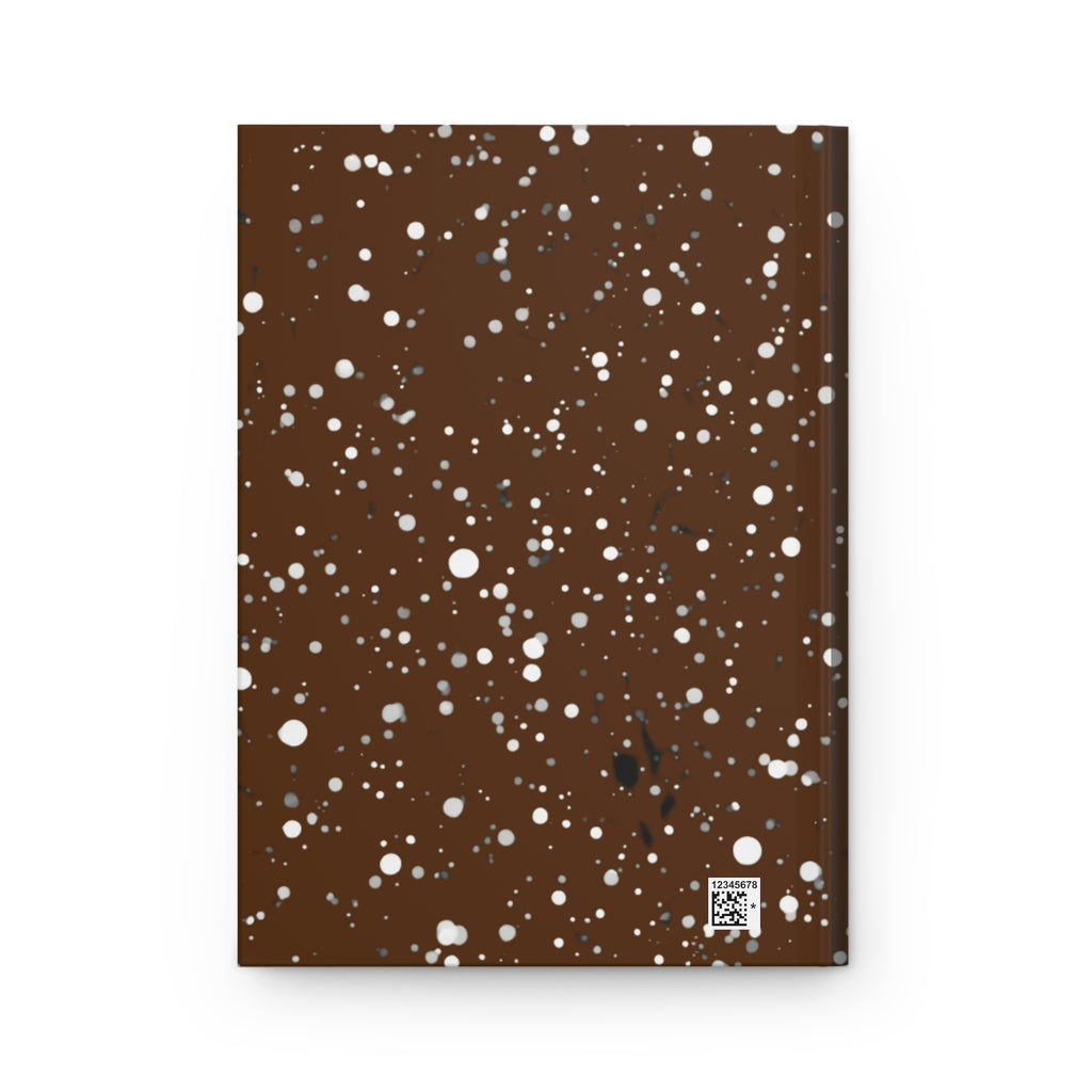 Composition Notebook Hardcover Journal — Brown Splatter 'Creative Vibe Publishing'