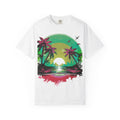 T-Shirt — Tropical Sunset Palm Beach Graphic Tee
