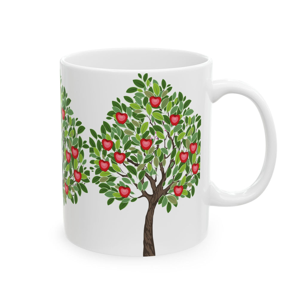 Apple Tree Ceramic Mug — Fruit Tree Coffee Cup (11oz & 15oz)