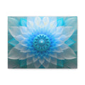 Blue Lotus Mandala Canvas Wall Art — Matte Stretched 1.25"