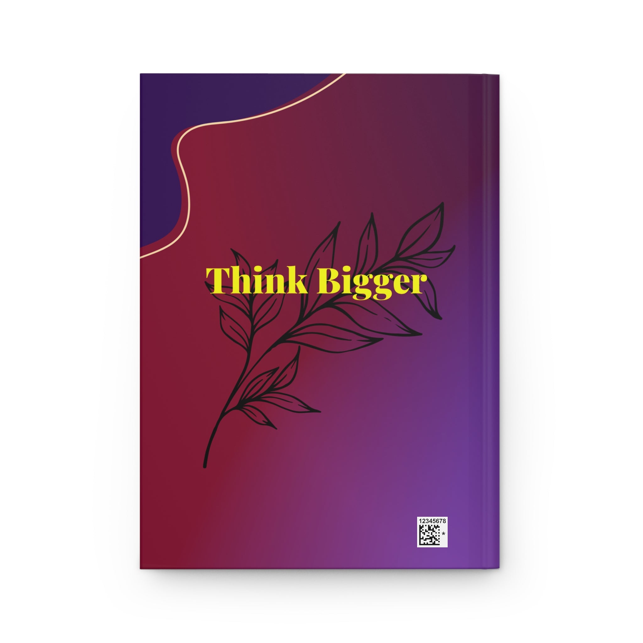 Hardcover Journal — "Believe Bigger Than Your Fear" Personal Growth Notebook