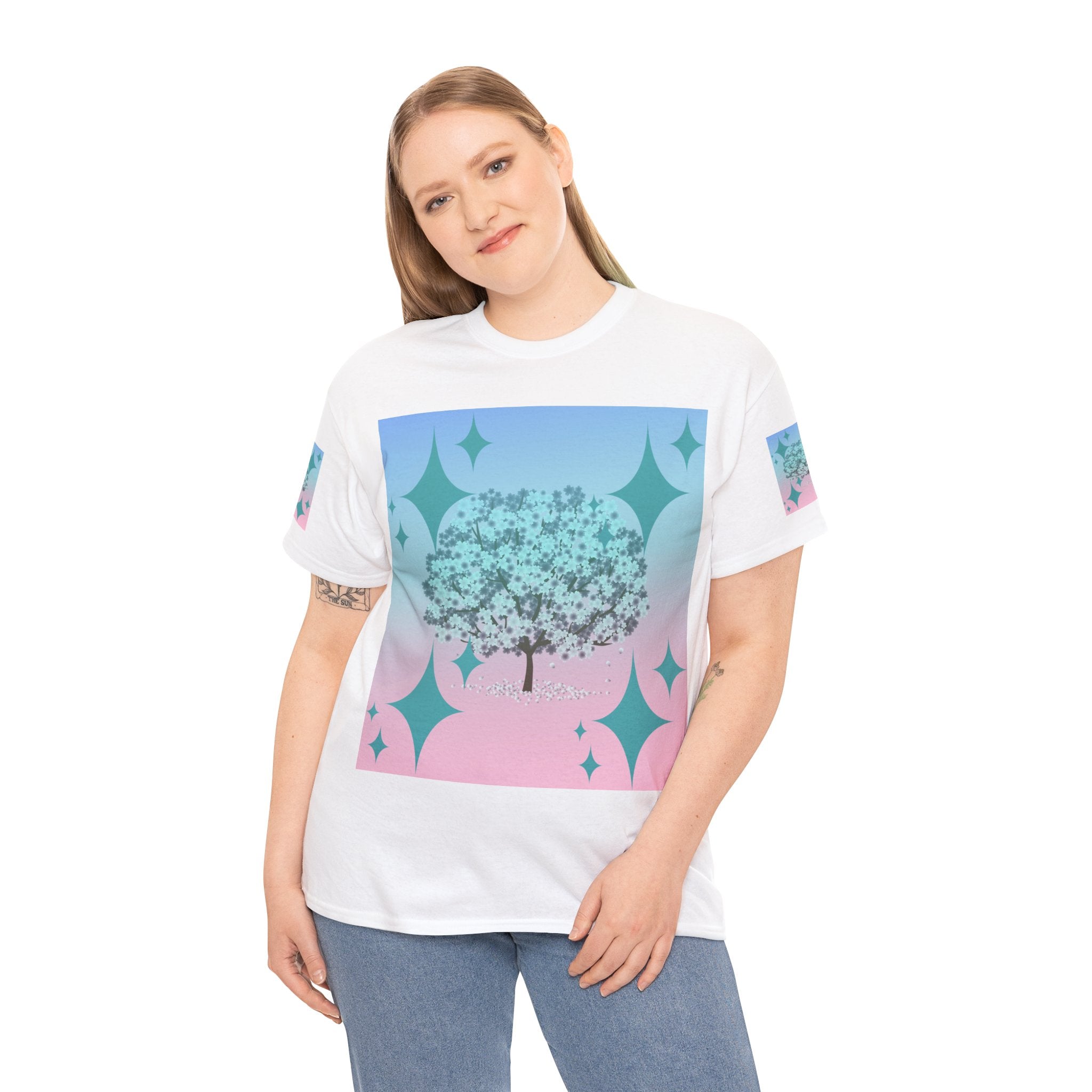 Pastel Dream Tree T-Shirt — Aesthetic Sparkle Graphic Tee