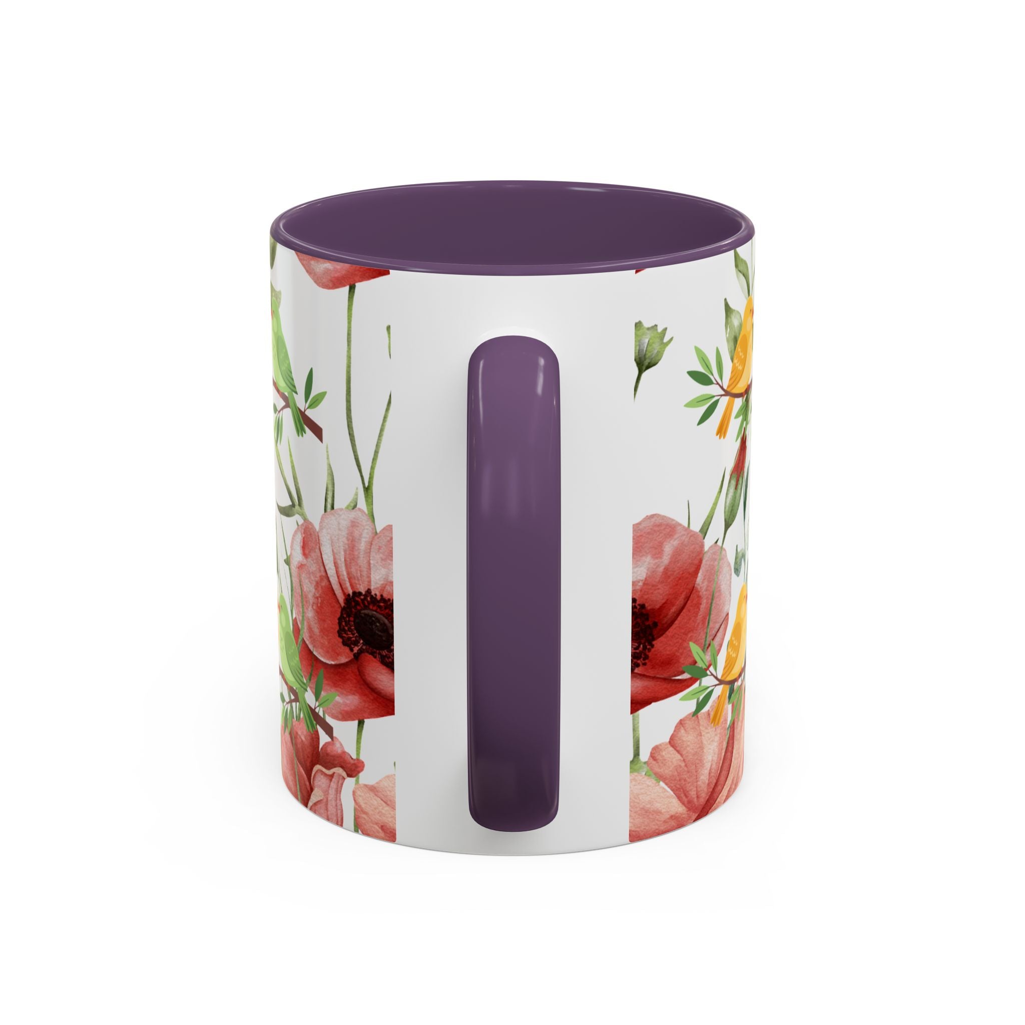 Floral Birds Accent Coffee Mug – Spring Garden 11/15oz