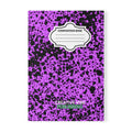 Purple Splatter Composition Notebook — A5 Softcover Journal