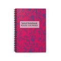 Floral Pink Spiral Notebook — Ruled 118-Page Journal