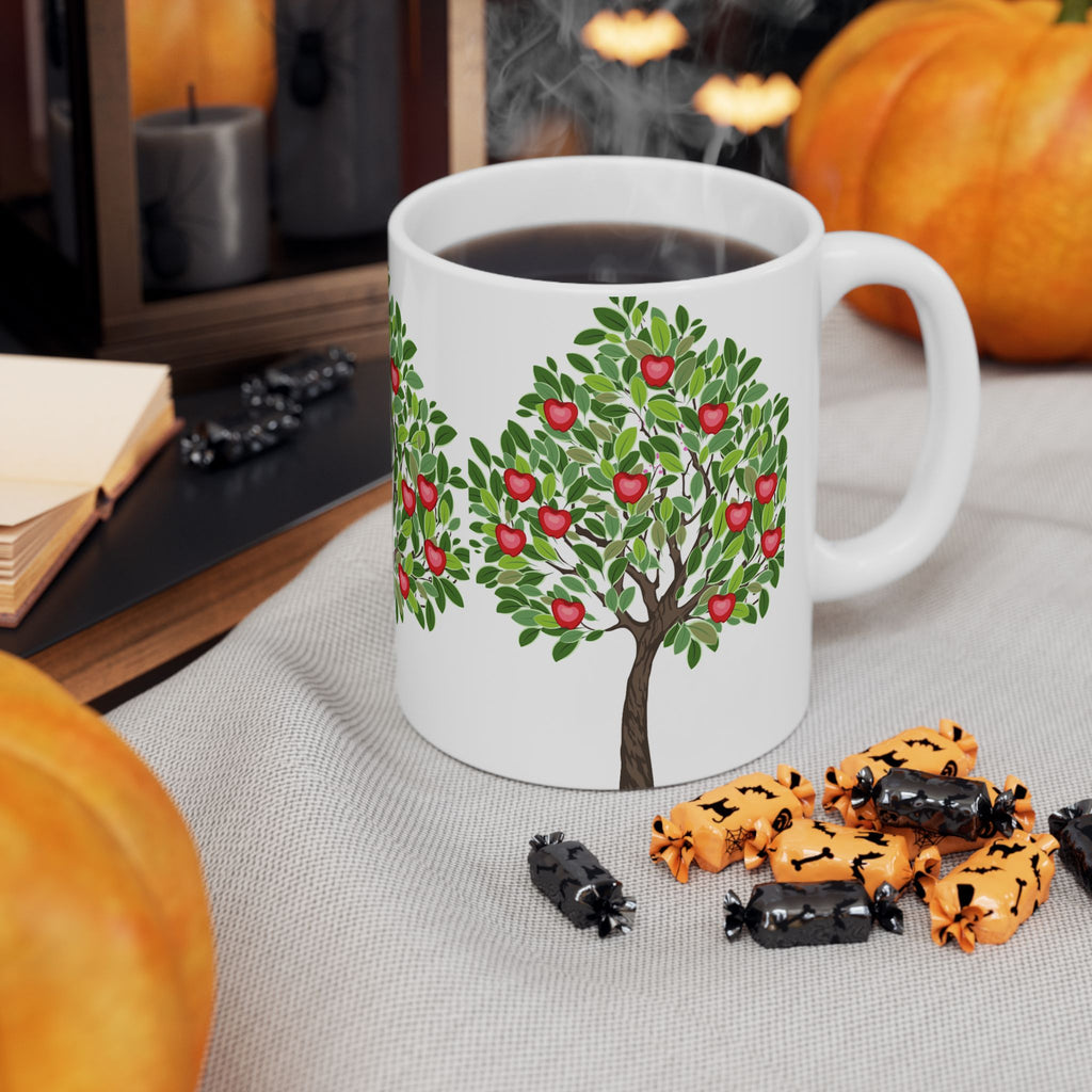 Apple Tree Ceramic Mug — Fruit Tree Coffee Cup (11oz & 15oz)