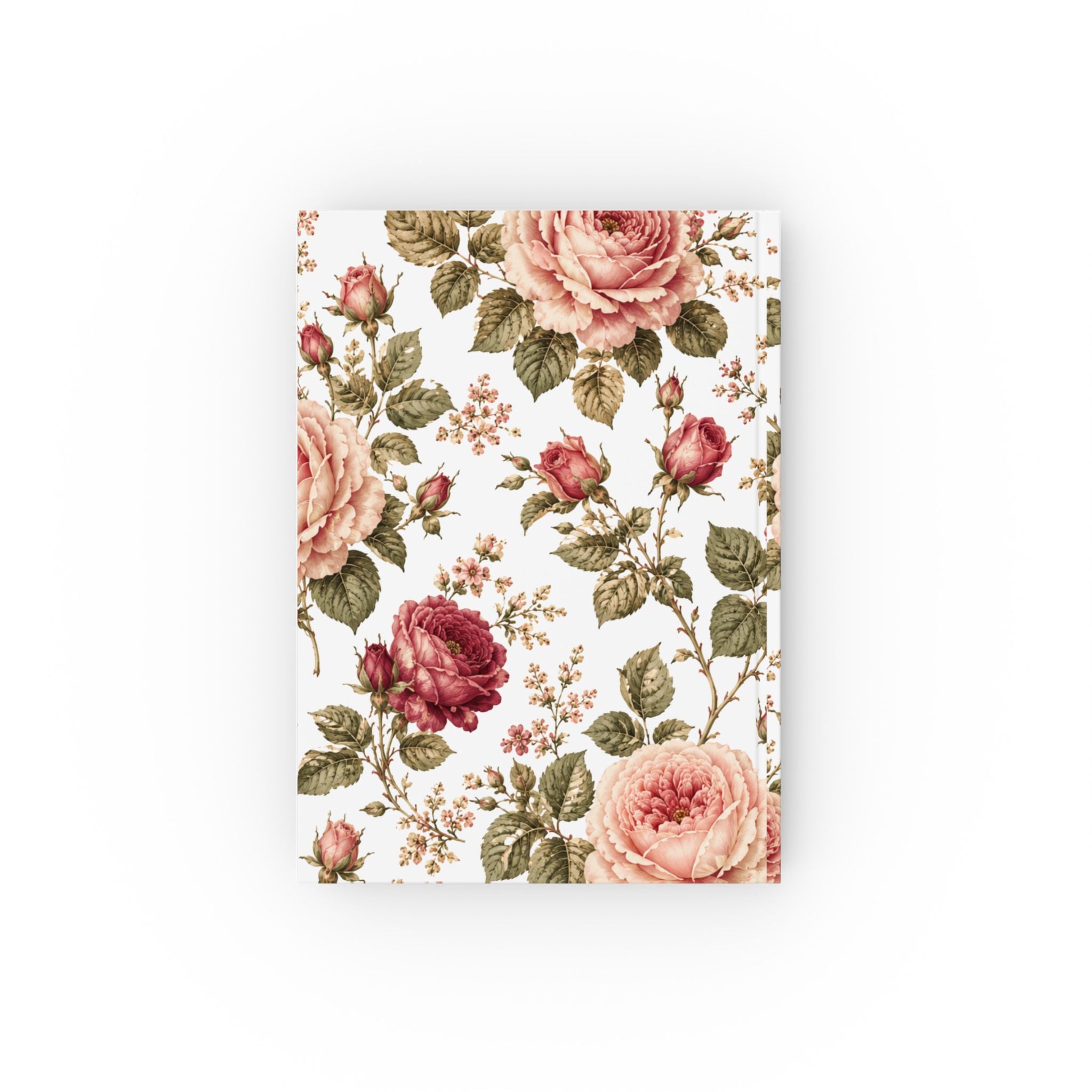 Floral Vintage Rose Journal — Hardback Notebook for Notes & Gifts
