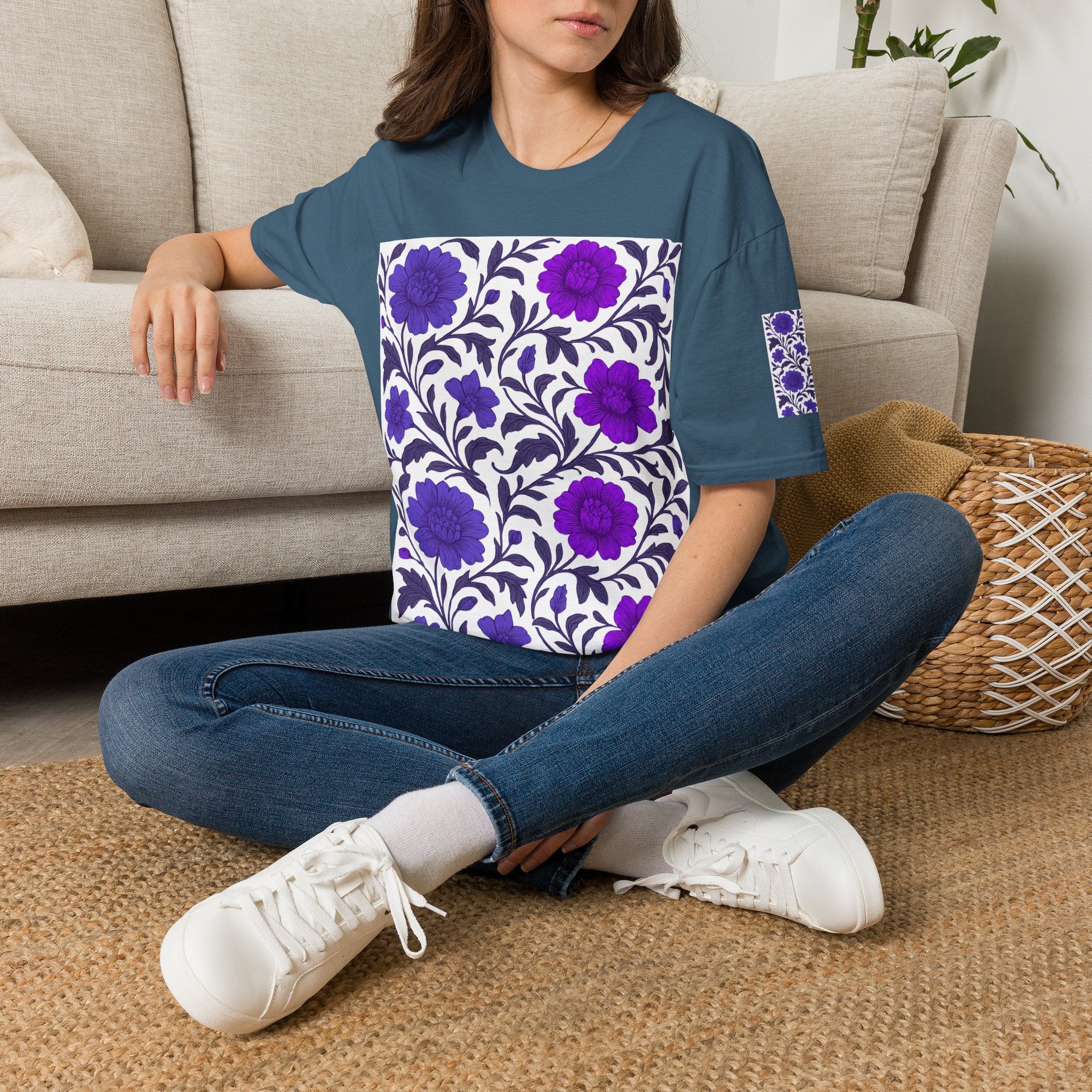 Floral Purple Bloom T-Shirt