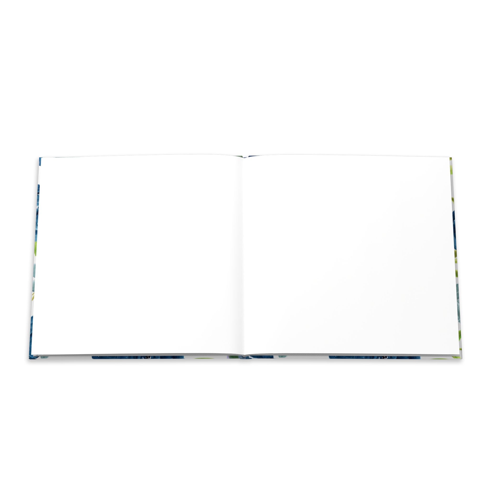 Hardcover Photo Book — Blue Floral Keepsake Album