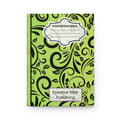 Green Floral Hardcover Journal — Nature-Inspired Notebook