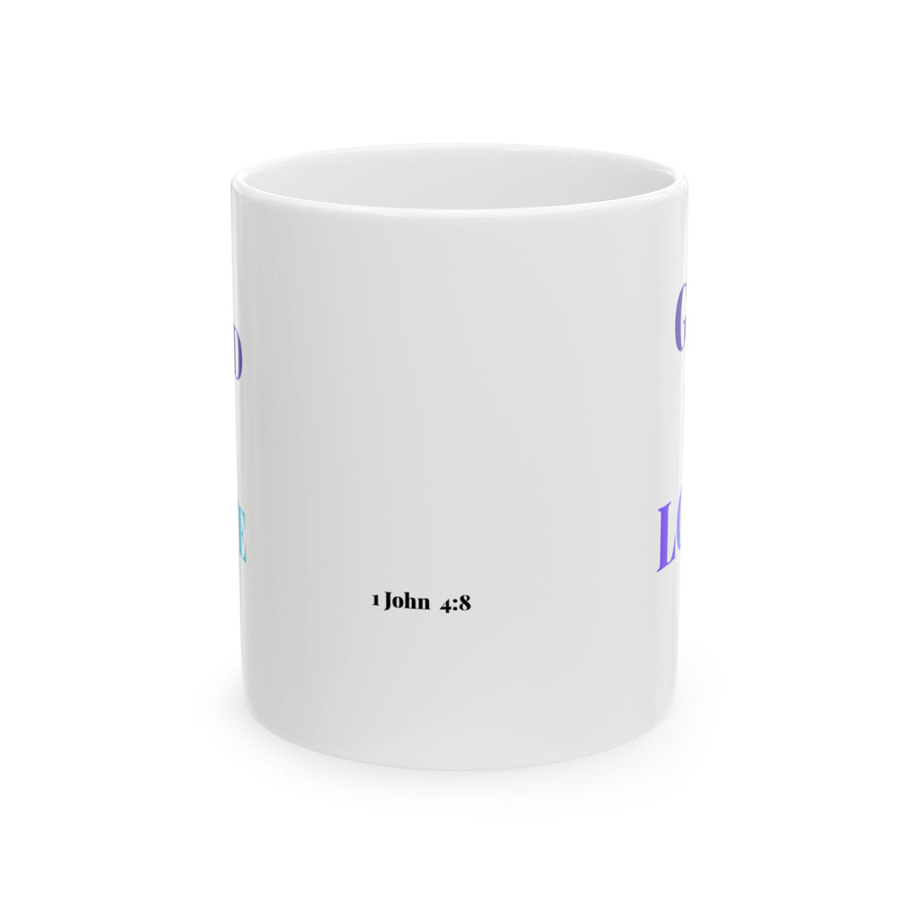 Inspirational Faith Mug – "God Is Love" Ceramic Coffee Cup (11oz & 15oz)