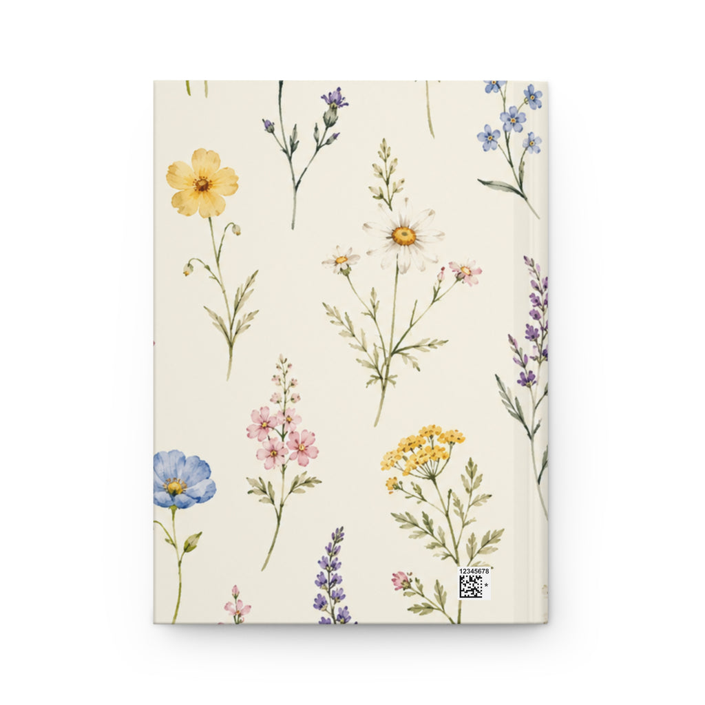 Hardcover Journal — Wildflower Botanical Notebook (Matte)