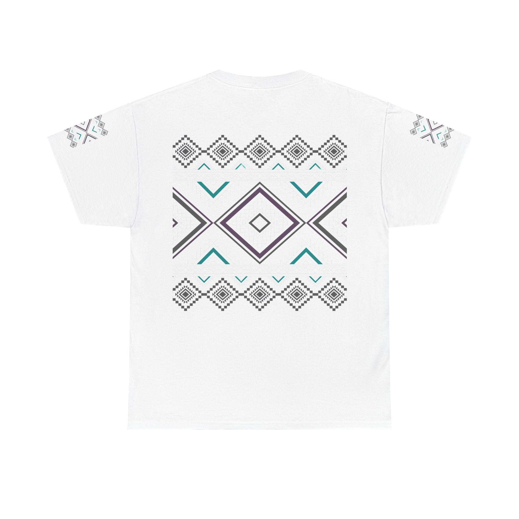 Geometric Aztec Tee — Tribal Diamond Pattern T-Shirt