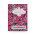 Floral Composition Hardcover Journal — Pink Vintage Notebook with 'Composition Book' Label