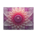 Pink Lotus Mandala Canvas Print — Floral Wall Art for Meditation & Home Décor
