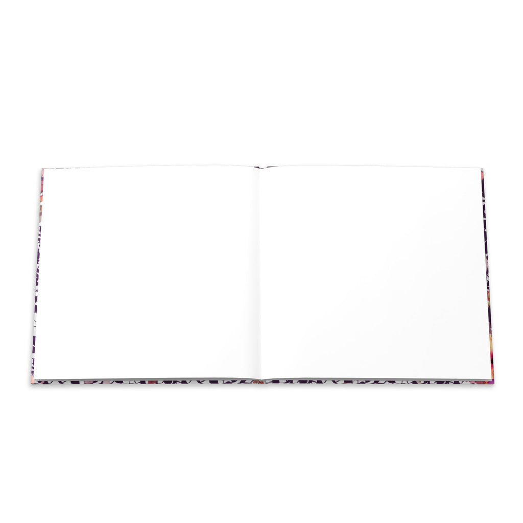 Floral Lace Hardcover Photo Book — Purple Vintage Keepsake
