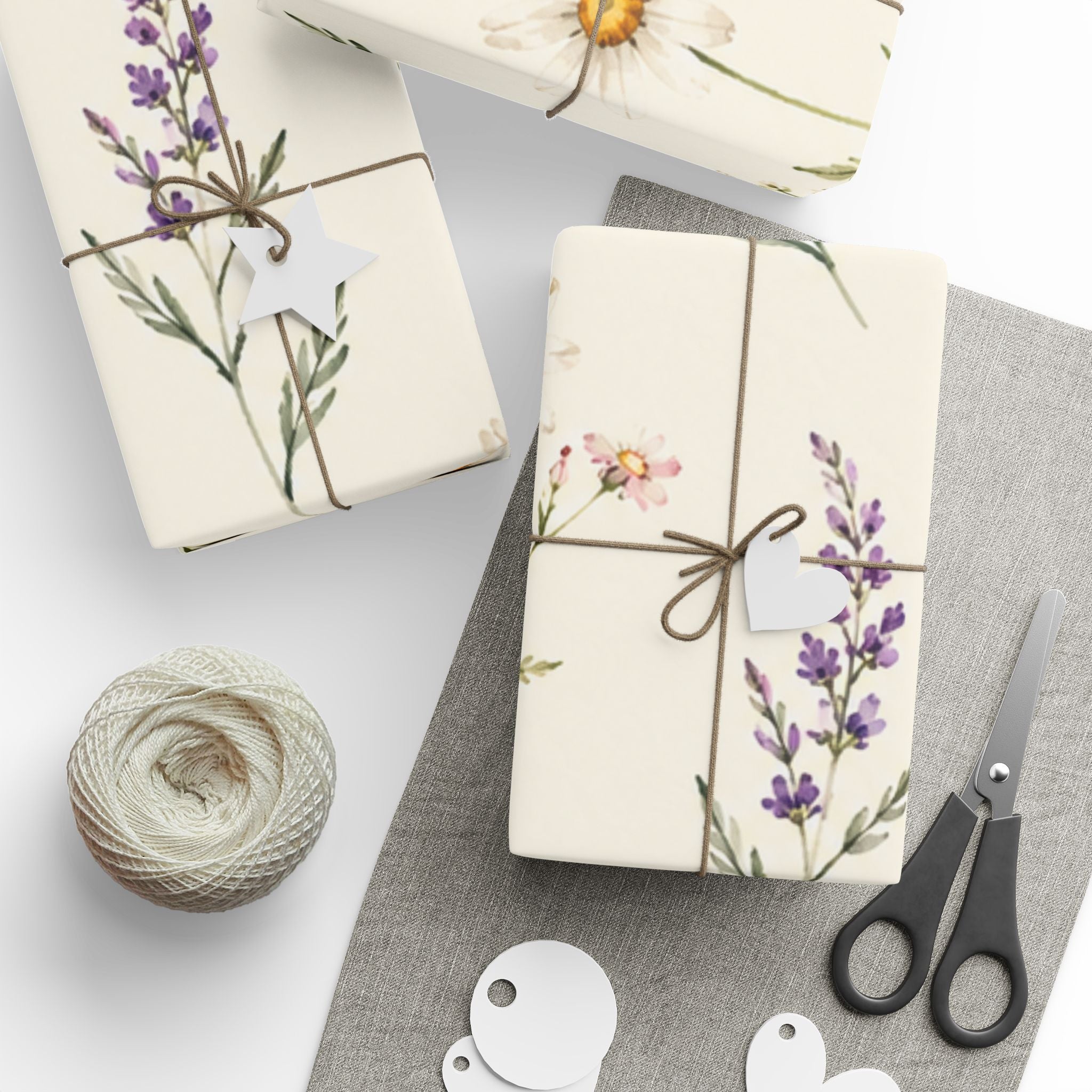 Botanical Floral Wrapping Paper Roll — Wildflower Gift Wrap