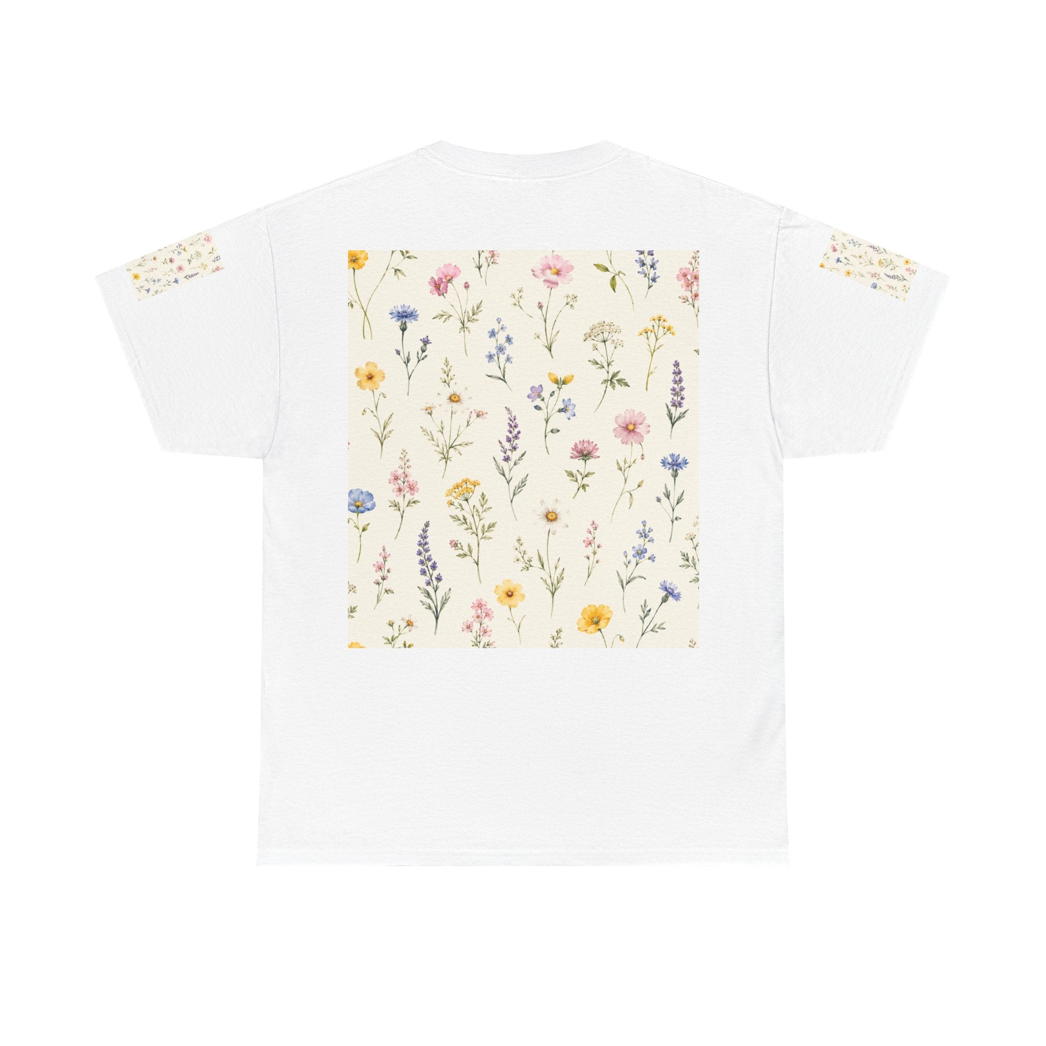 Floral Wildflower Tee — Vintage Meadow Print T‑Shirt