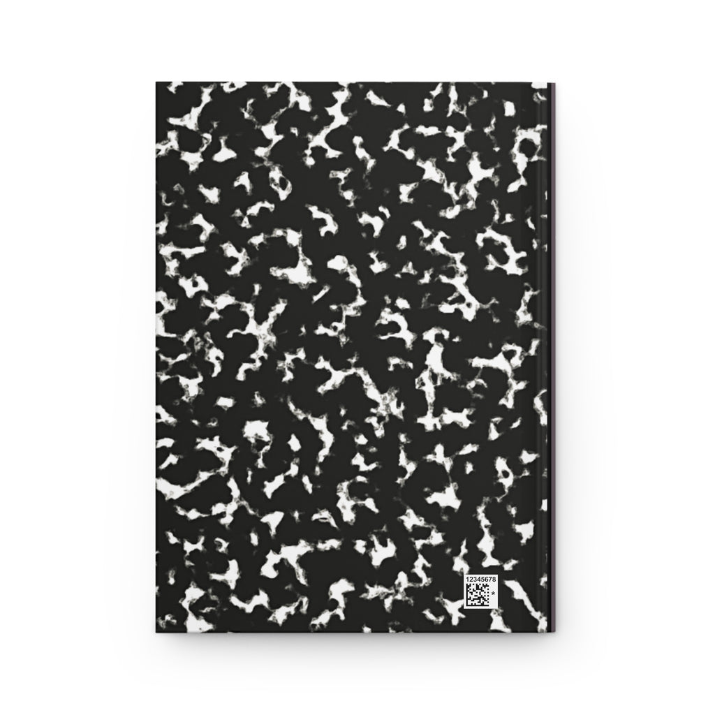 Composition Book Hardcover Journal — Black Marble Notebook for School, Notes & Creative Writing